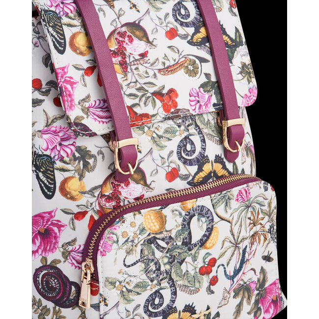 Fable England Engravings Small Plum Backpack