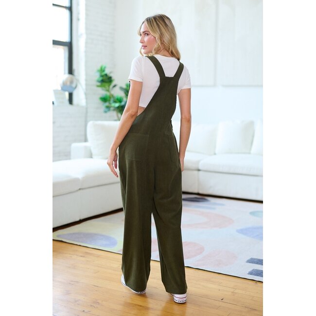 Classic Green Corduroy Overalls