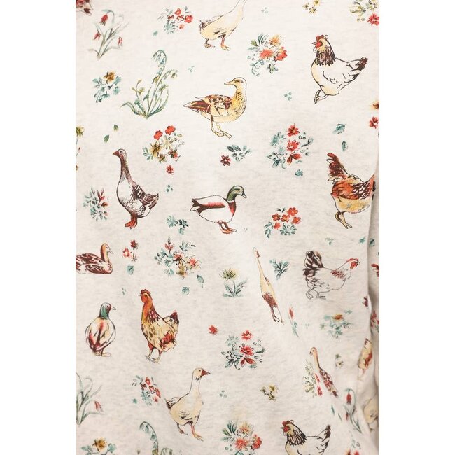 Ducks and Chicken Floral Sweatshirt