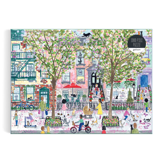 Galison/mudpuppy Cats In The City 1000 Piece Puzzle