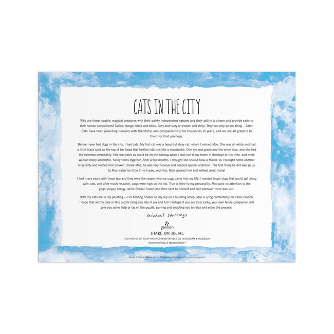Galison/mudpuppy Cats In The City 1000 Piece Puzzle