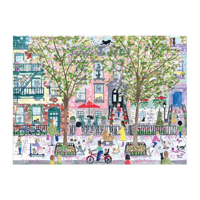 Galison/mudpuppy Cats In The City 1000 Piece Puzzle