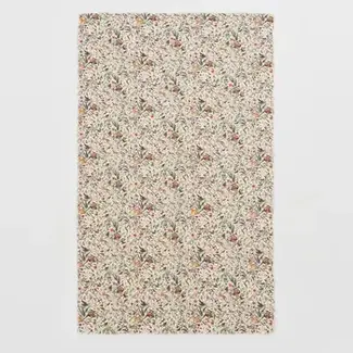 Fable England Garden Floral Cream Lightweight Long Scarf