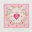 Fable England Penelope Pink Square Scarf