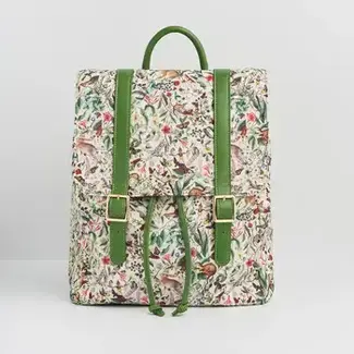 Fable England Garden Floral Cream Backpack