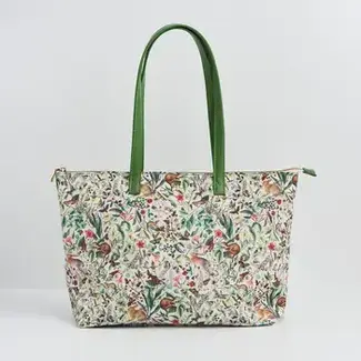 Fable England Garden Floral Cream Grab Tote