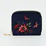 Fable England Floral Navy Velvet Wallet