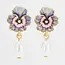 Fable England Pansy Pearl Earrings