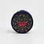 Fable England Red Admiral Navy Velvet Embroidered Jewellery Box