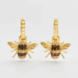 Fable England Bee Huggie Earrings