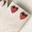 SageClayCo Heart Studs - French Rose