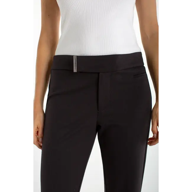 Liverpool Los Angeles Crop Flare with Extended Tab Waistband