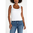 Liverpool Los Angeles Sleeveless Built In Bra Knit Top In Cream