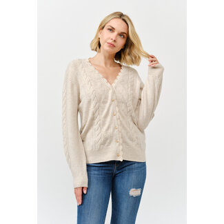 Kim Golden Button Up Cardigan