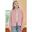 Rosie Posie Reversible Floral and Stripe Jacket in Pink
