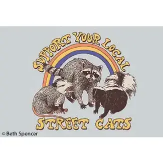 Ephemera Magnet - Support Your Local Street Cats