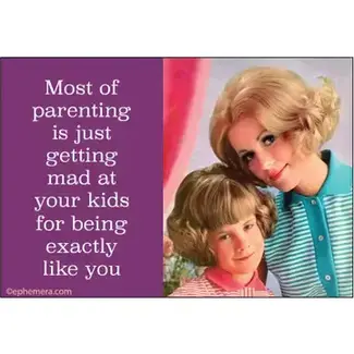 Ephemera Magnet - Most Parenting Is Just Getting Mad At Your Kids For…
