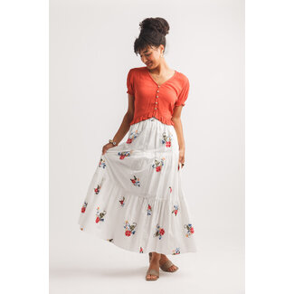 Papillon Cropped Short Sleeve Top (more colours)