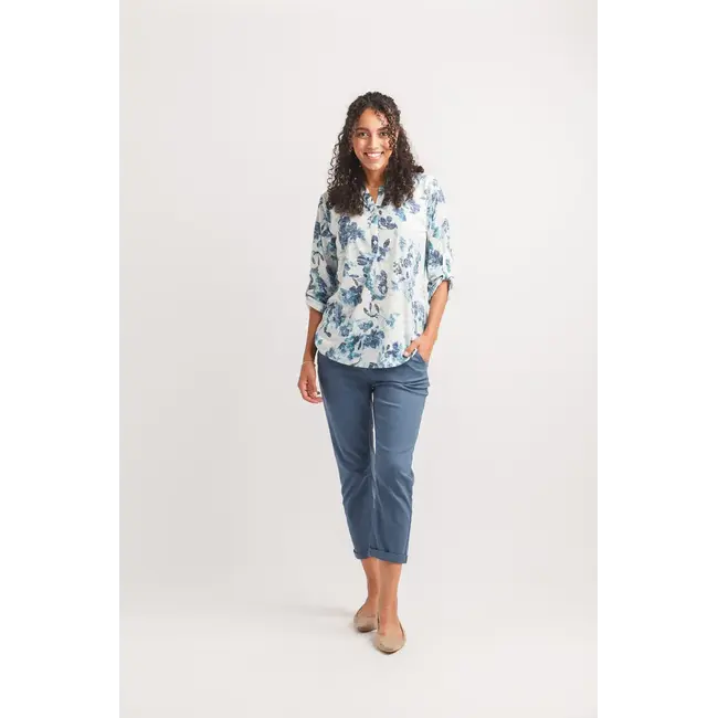 Papillon Cotton Blend Elastic Pant