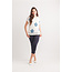 Papillon Daisy Open Knit Top In Blue