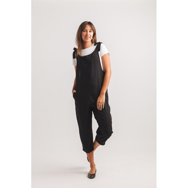 Papillon Jeni - Cotton Blend Jumpsuit in Black