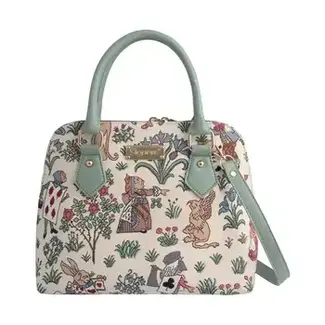 Alice in Wonderland Convertible Top Handle Purse Handbag
