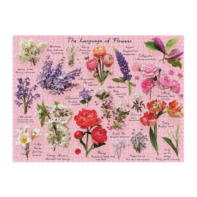 Galison/mudpuppy Language of Flowers 1000 Piece Puzzle