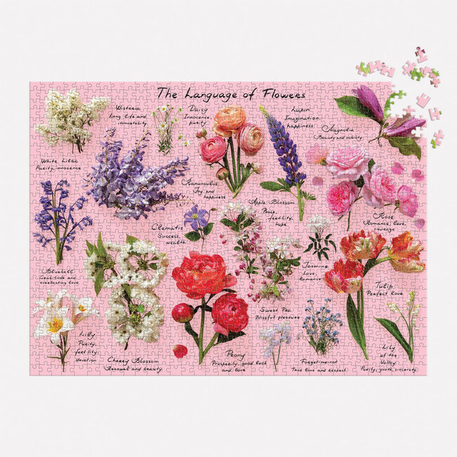Galison/mudpuppy Language of Flowers 1000 Piece Puzzle