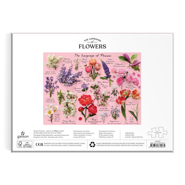Galison/mudpuppy Language of Flowers 1000 Piece Puzzle