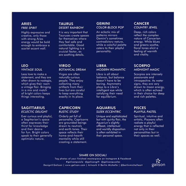 Galison/mudpuppy House of Astrology 500 Piece Foil Puzzle