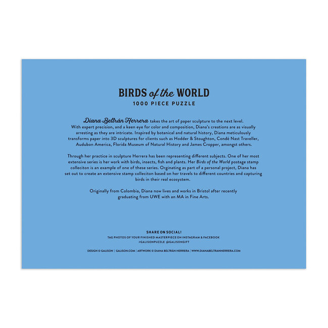 Galison/mudpuppy Birds of the World 1000 Piece Puzzle