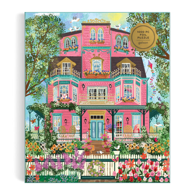 Galison/mudpuppy Capeside Victorian 1000 Piece Foil Puzzle
