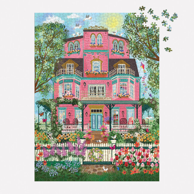 Galison/mudpuppy Capeside Victorian 1000 Piece Foil Puzzle