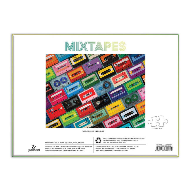Galison/mudpuppy Mixtapes 1000 Piece Jigsaw Puzzle