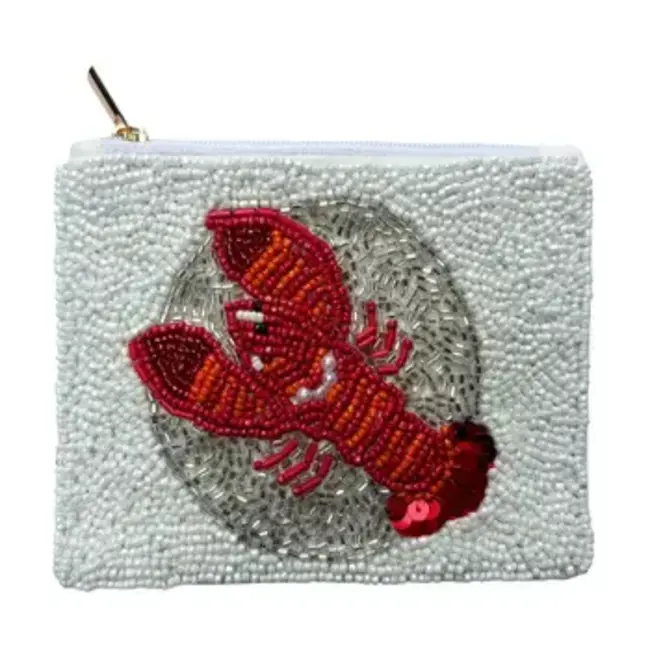 Coin Purse - Lobster Themed Fully Beaded