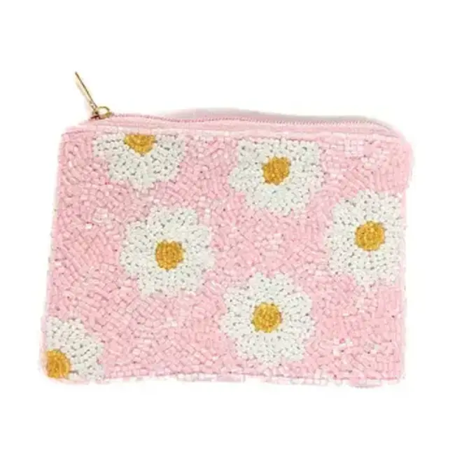 Coin Purse - Flower Themed Beaded