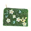 Coin Purse - White Flowers Beaded