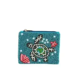 Coin Purse - Turtle Theme Beaded