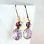 A Pocket of Posies Etched Glass Drop Earrings - Aurora Iridescent Floral
