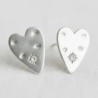 Heart Stud Earrings
