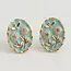 Floral Enamel  Stud Earrings