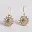 Zircon Sunflower Stud Earrings