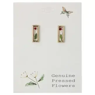Cottage Classic Dried Flower Bar Post Earrings