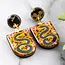 No Man's Land Retro Snakes Drop Post Earrings