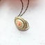 A Pocket of Posies Cameo Photo Locket Necklace - Peach Rose