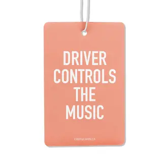 Classy Cards Air Freshener - Controls Music