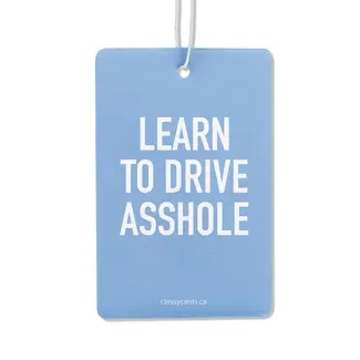 Classy Cards Air Freshener - Learn to Drive