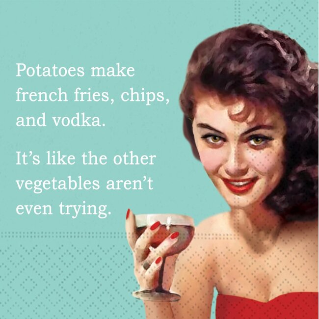 Potatoes are the Best Beverage Napkin