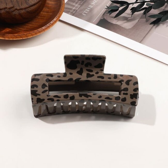 E&S Accessories Leopard Rectangular Claw (more colours)