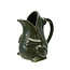 Stoneware Frog Pitcher Green